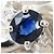 Autre Marque Platinring mit Saphir und Diamant - Ansicht 2