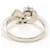 Autre Marque Platinring mit Diamant  - Ansicht 4