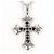 Autre Marque Collana in oro bianco 10K con diamante nero D'oro