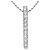 Autre Marque 18K Weißgoldkette mit Diamant Golden
