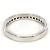 Autre Marque Elegante anillo de banda de oro blanco de 18K y diamantes Dorado - vista 4