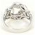 Autre Marque 14K Pink and White Gold Band Ring with Cubic Zirconia Golden - view 3