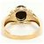 Autre Marque K14 14K Gelbgoldring mit Ammolit-Stein Golden - Ansicht 4