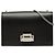 Borsa a tracolla con catena in pelle nera Saint Laurent Nero