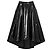 Autre Marque Falda midi Wanda Nylon de charol negro Otoño 2014