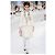 Giacca in Tweed Crema Chanel con Profilo a Specchio (Prefall 2012 - Métiers d'Arts Paris-Bombay) - vista 2