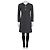 Casaco Chanel Preto Estampado NWOT EU34/XS Sem uso