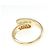 Bulgari Anello Bvlgari Astrea in oro giallo 18K con diamante D'oro - vista 3