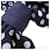 Scrunchie in seta Chanel AA9828 Bianco Blu navy - vista 3