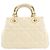 Borsa Christian Dior Lady 95.22 Small Bianco - vista 2