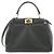 Borsa a mano mini Fendi Peekaboo Nero