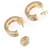 Bulgari Orecchini a mezza navella Bvlgari B.zero1 Nero D'oro - vista 3