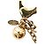 Portachiavi Bloomy Louis Vuitton D'oro - vista 4