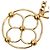 Portachiavi Bloomy Louis Vuitton D'oro - vista 6