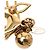Portachiavi Bloomy Louis Vuitton D'oro - vista 8