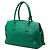 Borsa tote e a spalla in pelle verde Prada - vista 2