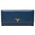 Prada Blue Saffiano Leather Bi-fold Long Wallet