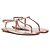 Aquazzura Sandali piatti decorati oro rosa Metallico
