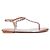 Aquazzura Sandali piatti decorati oro rosa Metallico - vista 2
