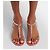 Aquazzura Sandali piatti decorati oro rosa Metallico - vista 4