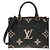 Borsa Louis Vuitton Bicolor Monogram Empreinte OnTheGo PM Nero Beige