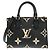 Borsa Louis Vuitton Bicolor Monogram Empreinte OnTheGo PM Nero Beige