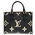 Borsa Louis Vuitton Bicolor Monogram Empreinte OnTheGo PM Nero Beige - vista 2