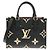 Borsa Louis Vuitton Bicolor Monogram Empreinte OnTheGo PM Nero Beige