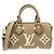 Borsa Boston Louis Vuitton Bicolor Monogram Empreinte Nano Speedy Grigio Crudo