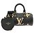 Borsa a Spalla Louis Vuitton Bicolor Monogram Empreinte Papillon BB Nero Beige