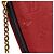 Louis Vuitton Monogram Empreinte Pochette Double Zip Rosso - vista 7