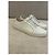 Sneakers basse Chanel in pelle bianca Bianco - vista 4