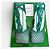 Bottega Veneta Sandali in Pelle Verde con Cristalli - vista 2