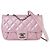 Chanel Mini Coco Flap in pelle trapuntata lucida Rosa