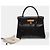 Hermès Borsa HERMES Kelly 28 in Pelle Nera - 103709 Nero - vista 2