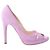 Autre Marque Décolleté con plateau peep toe in scamosciato rosa Casadei