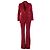 Completo pantalone in velluto di cotone rosso Gucci di Tom Ford