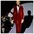 Completo pantalone in velluto di cotone rosso Gucci di Tom Ford - vista 2