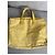 Borsa Tote Chanel in Tela Gialla Giallo - vista 7