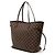 Borsa Tote Louis Vuitton Damier Neverfull MM in marrone Cerise Red Rosso Fuschia - vista 2