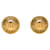 Orecchini a clip rotondi Chanel Coco Mark D'oro