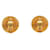 Orecchini a clip rotondi Chanel Coco Mark D'oro - vista 2