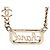 Collana a catena Rogue con logo vintage Chanel D'oro - vista 2