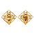 Timeless Orecchini clip Chanel Coco Mark Vintage D'oro - vista 2