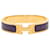 Hermès Pulseira Click H PM Hermes Dourado Roxo  - vista 1