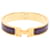 Hermès Pulseira Click H PM Hermes Dourado Roxo  - vista 5