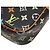 Borsa a tracolla Louis Vuitton Monogram Multicolor Sologne Marrone Nero - vista 7