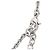 Collana Christian Dior in metallo argentato e strass Argento - vista 5