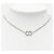 Collana Christian Dior in metallo argentato e strass Argento - vista 7