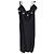 Thierry Mugler Schwarzes Maxikleid mit Metall-Details